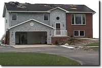 hail damage to house